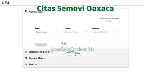 cita para sacar licencia de conducir oaxaca|ᐅ Citas Semovi Oaxaca ️ Horario【CITAS SEMOVI。